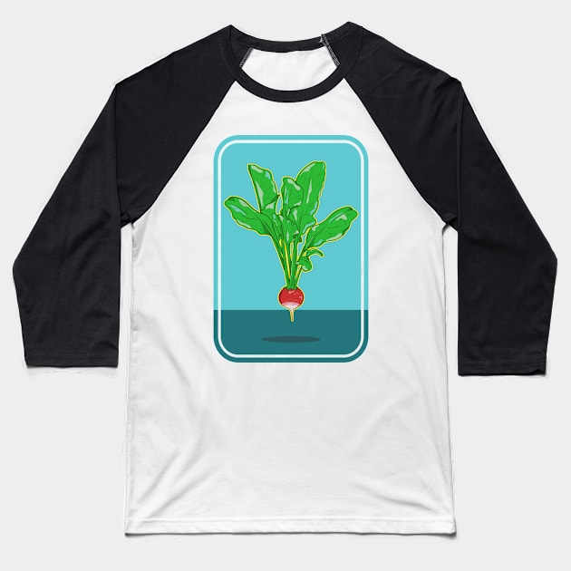 Radish levitating Baseball T-Shirt by mailboxdisco